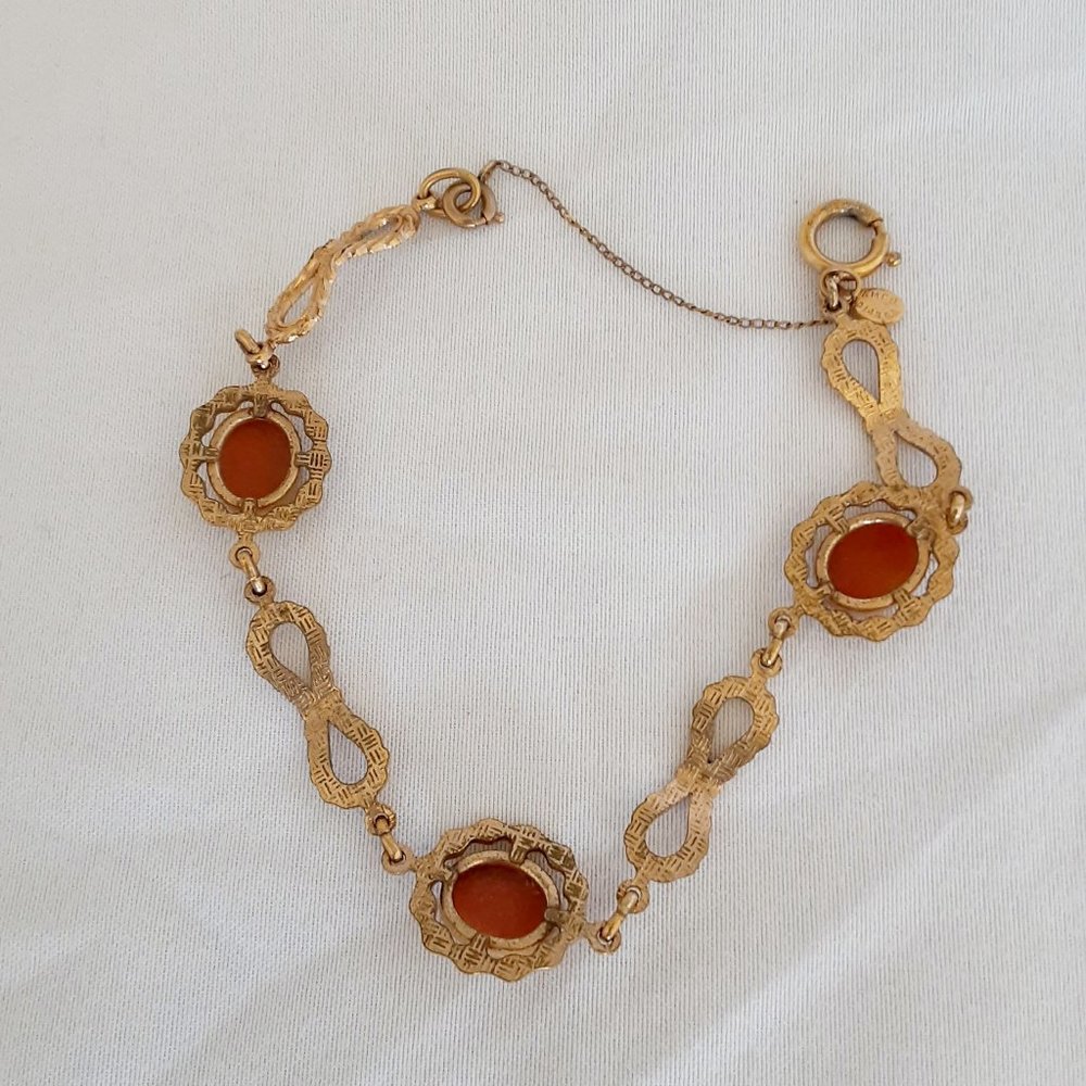 Vintage Amco cameo bracelet - Picture 4 of 4